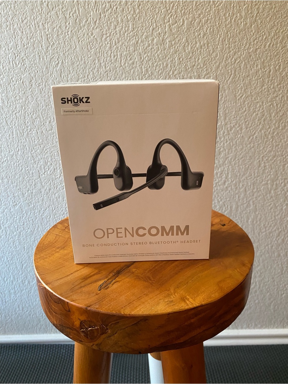 Like New Open Box Shokz OpenComm Bone Conduction Bluetooth Headset - Black